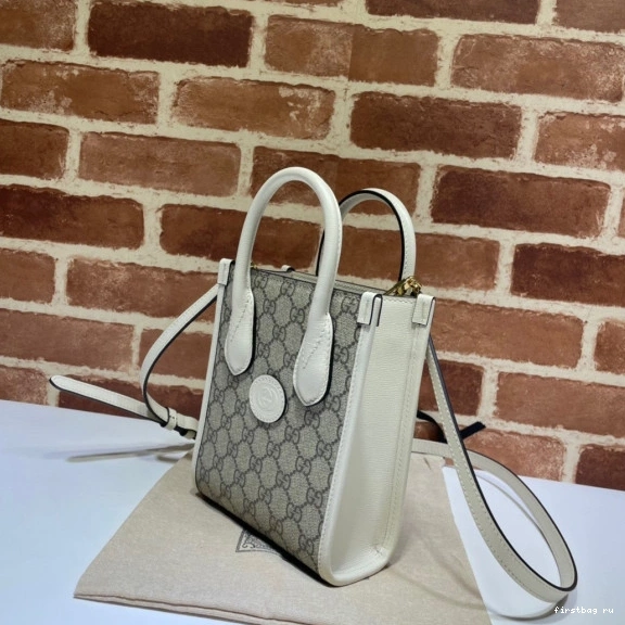 First bag ru tote Mini Interlocking G with Gucci bag 0727